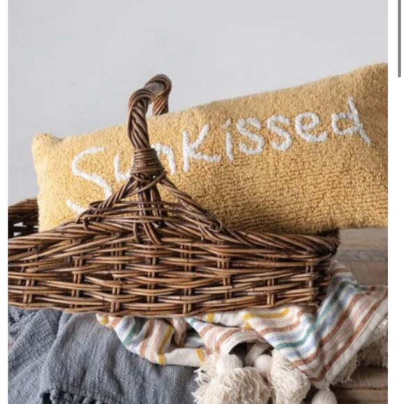 NEW Creative Co-Op Sunkissed Summer Lumbar Pillow - Picture 2 of 5